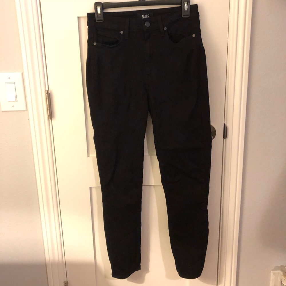 Paige jeans size 28 black